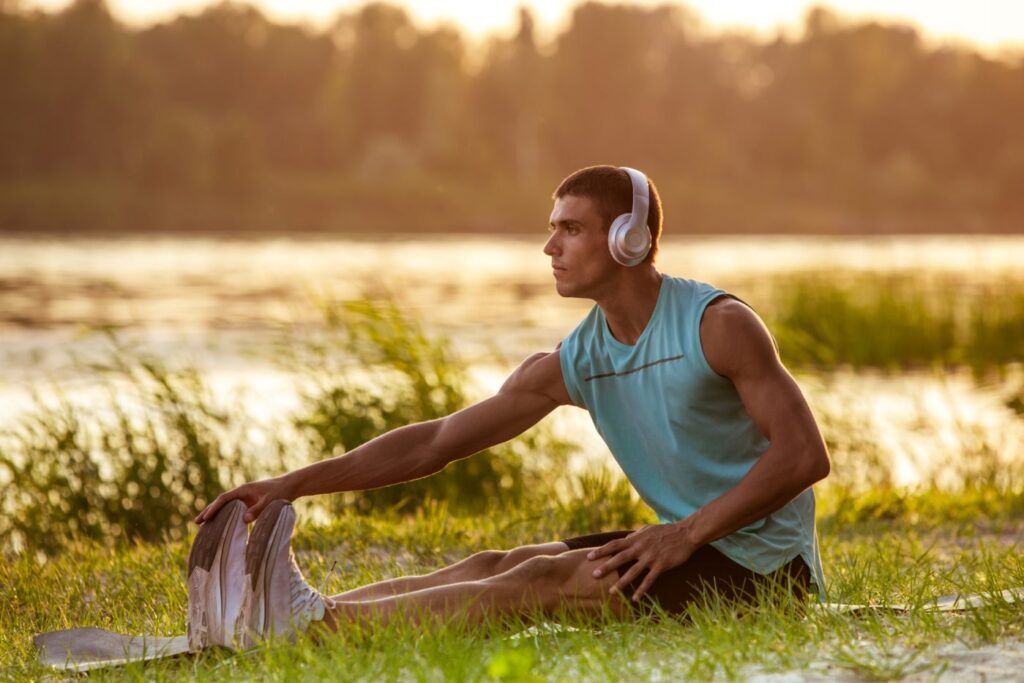 a person practicing healthy coping skills to promote health and emotional self-care