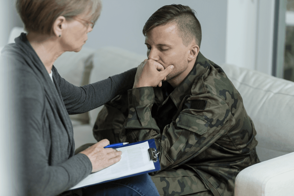 PTSD caused by a disaster or traumatic event for military members