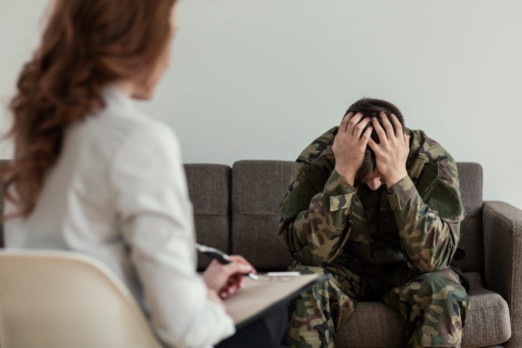 Veterans receiving supportive guidance at TMF for substance abuse disorders & mental health conditions tied to their service