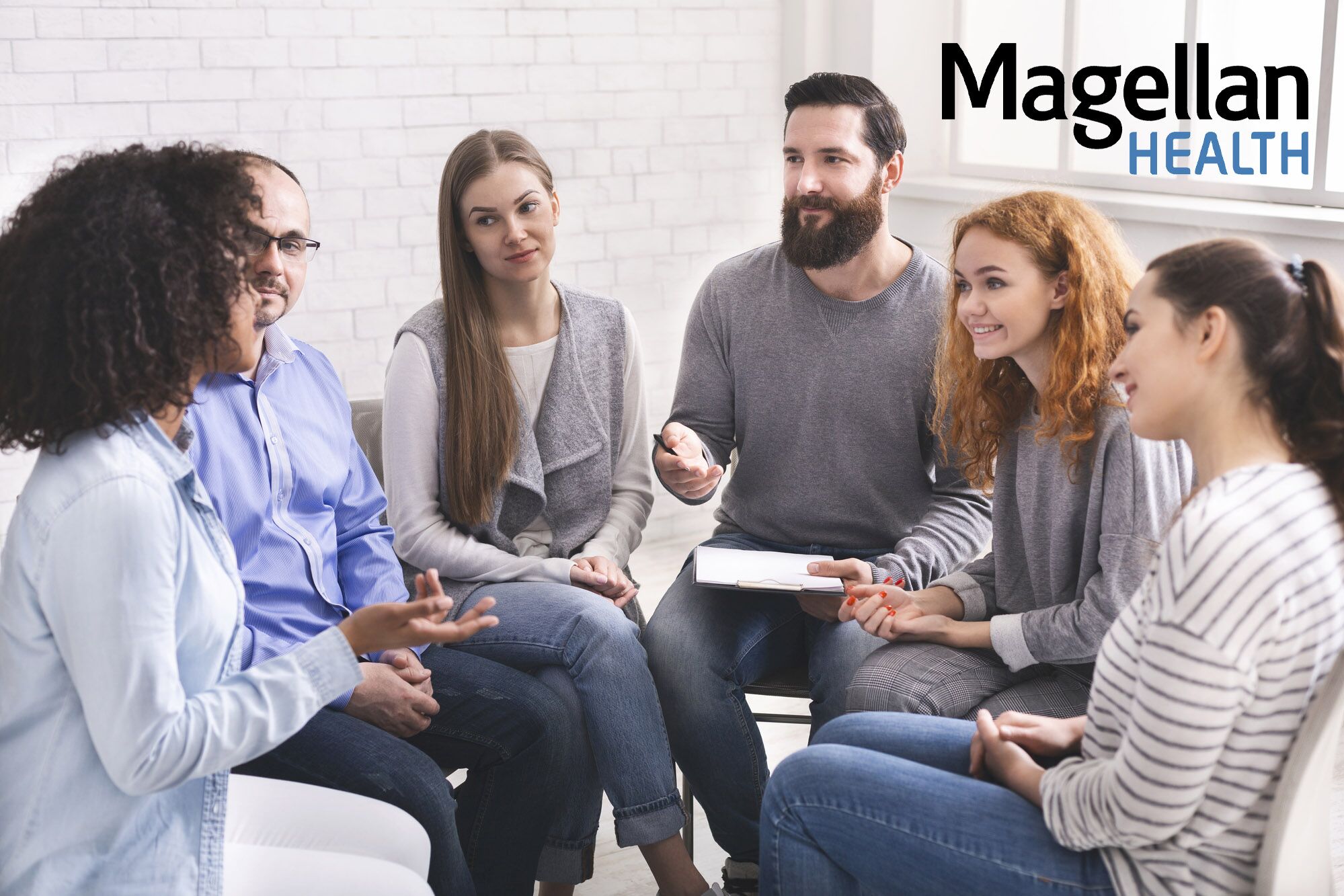 group therapy at a rehab that accepts magellan insurance